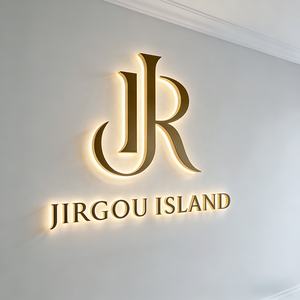 Letreros Luminosos de Lujo con Halo Dorado Cepillado, Letras Retroiluminadas de Acero Inoxidable 3D para Recepción de Salón de Belleza y Decoración de Boutique - Product Image 6