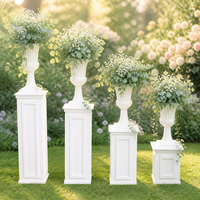 Offre Spéciale : Colonne Romaine Blanche en PVC, Support Floral pour Événements de Mariage, Décorations Romantiques Européennes en Carton SPS
