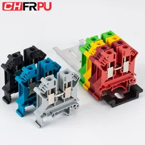 Connector Block UK6N Din Rail Terminal Block 0.2-6mm2 Universal Combined Screw Terminal Wire Connector Can Be Assembled In To Finished Product