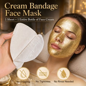 Mascarilla Facial Hidratante de Doble Capa con Lámina de Oro y Plata, Venta al por Mayor, Marca Privada OEM, Proveedor de Productos para el Cuidado de la Piel - Product Image 1