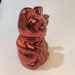 Figurine de chat porte-bonheur <span class=keywords><strong>Maneki</strong></span> <span class=keywords><strong>solaire</strong></span> en résine chinoise personnalisée Statue en céramique Vagues Ornement de fée Musique Pyramide Placage <span class=keywords><strong>Neko</strong></span> Ornement - Product Image 3