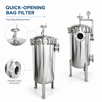 Boîtier de filtre à sac en acier au carbone ASME, réservoir haute pression pour la filtration de l'huile, du gaz et des produits chimiques