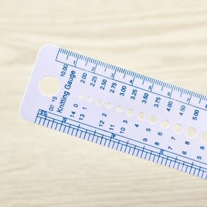 Пластиковые аксессуары для вязания, размеры США, Канада, вязальная игла, дюйм, линейка для шитья - Product Image 3