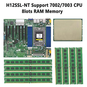 เมนบอร์ดเซิร์ฟเวอร์ H12SSL-NT 2.0 ATX อเนกประสงค์พร้อมซ็อกเก็ต SP3สำหรับการจัดเก็บโปรเซสเซอร์ AMD epyc 7002ซีรีส์ - Product Image 2