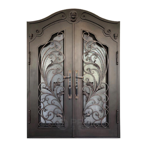Portes <span class=keywords><strong>d</strong></span>'<span class=keywords><strong>entrée</strong></span> en acier forgé PHIPULO PPD Security Home, design moderne, nouvelle grille en fer, garantie 5 ans, antivol - Product Image 6