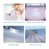 Capteur automatique de chasse d'eau électrique monobloc Intelligent WC Commode Toilette intelligente avec télécommande P-Trap S-Trap Drainage