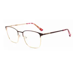 High Quality Ready Stock Full Rim Metal Square Tony Stark Glasses Mens Glasses Eyeglass Frames Optical Frame