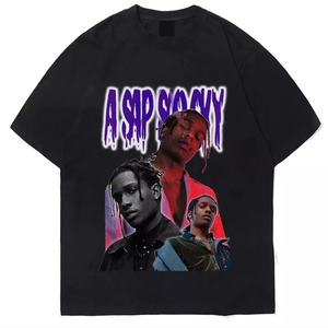 Custom Manufacturer Wholesale <b>Mens</b> High Quality <b>Black</b> t <b>Shirt</b> 100% Cotton t <b>Shirt</b> Printing Graphic Acid Wash t <b>Shirt</b> for <b>Men</b> - Product Image 2