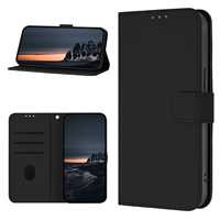 Funda de Cuero PU Tipo Cartera con Tapa Magnética, Ranuras para Tarjetas y Soporte Protector para iPhone 17 Pro Max 16