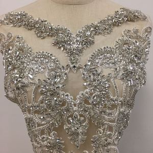 Fait à la main magnifique concepteur pleine longueur <span class=keywords><strong>corset</strong></span> strass appliques perlée robe blanche <span class=keywords><strong>haute</strong></span> <span class=keywords><strong>couture</strong></span> robe de mariée - Product Image 6