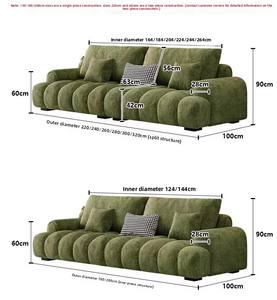 <span class=keywords><strong>Divano</strong></span> Angolare Imbottito, Trasformabile in Letto, Arredamento per Soggiorno - Product Image 3