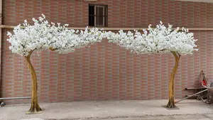 3m 높이 사쿠라 나무 실내 꽃 나무 인공 흰색 벚꽃 나무