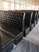 Muebles Comerciales Modernos de Madera Maciza Negra para Restaurantes y Comedores