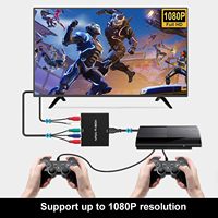 Convertisseur Justlink DMI vers Component, Avedio Links HDMI vers 1080P YPbPr 5RCA RGB + R/L Adaptateur audio vidéo compatible avec Apple TV PS5