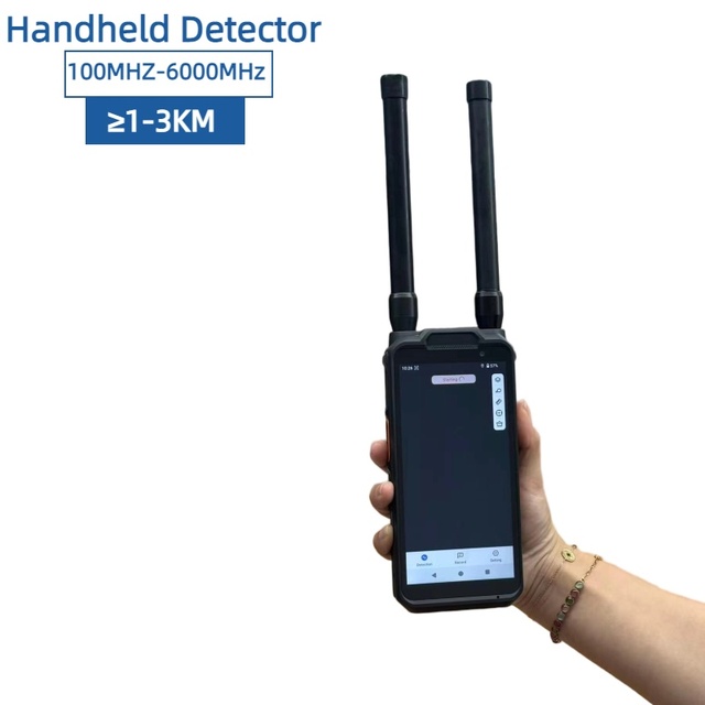 Portable 3km Range Anti Drone System with 3s Response Time Durable Detection Alarm RF Detector