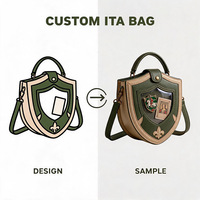 Aanpasbare tas met klein venster, Ita-ondersteuning, voorbeeldontwerp, op maat gemaakt, crowdfunding, productlancering, flexibele minimale bestelhoeveelheid