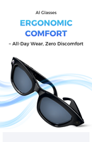 Lunettes de soleil intelligentes M01 Pro avec caméra 800w, traduction IA, reconnaissance d'objets, objectif ChatGPT, appels, musique, assistant vocal, lunettes IA