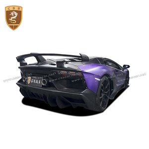 Kit de carrosserie de capot de coffre de spoiler arrière de jupes latérales de pare-chocs avant en Fiber de carbone forgé pour <span class=keywords><strong>Lamborghini</strong></span> <span class=keywords><strong>Aventador</strong></span> LP700 SVJ Bodykit - Product Image 6