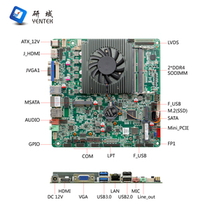 Nouvelle carte mère industrielle mini Thin ITX avec processeur I5 8260U Quad Core, double DDR4, SATA3.0, VGA, HD, LVDS, I225 Gigabit LAN, 8 USB, 6 COM - Product Image 5