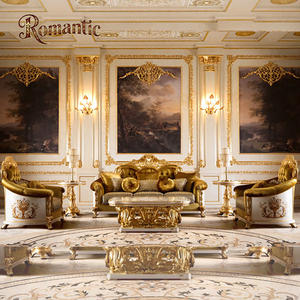 Divani a L di Lusso in Stile <span class=keywords><strong>Classico</strong></span> Italiano e Francese per Casa e Appartamento, Imbottiti in Tessuto con Struttura in Legno e Morbidi Cuscini per <span class=keywords><strong>Soggiorno</strong></span> - Product Image 2