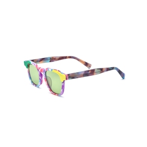 Custom Logo Rectangle Full Rim Sunglasses Mirror Lenses Light Weight Unisex Fashion Casual Adult - Product Image 2