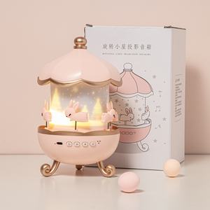 Lámpara de Proyección Recargable con Diseño 2025, Luz Nocturna Giratoria de 360 Grados, Caja de Música Romántica, para Regalos Navideños - Product Image 6