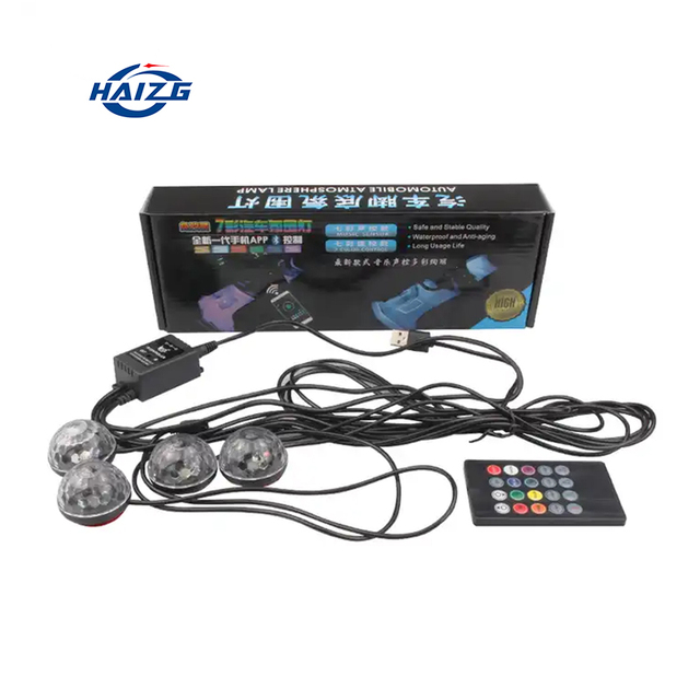 HAIZG RGB Strobe Decoration Light USB Led Atmosphere Lamp Car Inner Ambient Star Lights