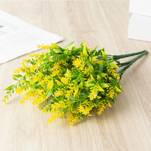 WFR101, venta al por mayor de estilo de París, ramo de plantas realistas, flores artificiales de lavanda púrpura, simulación de hierba de <span class=keywords><strong>Acacia</strong></span>, <span class=keywords><strong>flor</strong></span> de planta - Product Image 4