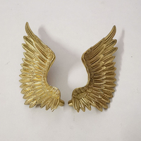 Poignées de meubles en laiton au design créatif, ailes d'ange, pour tiroirs et armoires, décoration intérieure