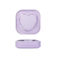 Étui carré violet clair vide pour correcteur de maquillage avec logo personnalisé, emballage de luxe pour fond de teint coussin d'air hydratant et crème BB