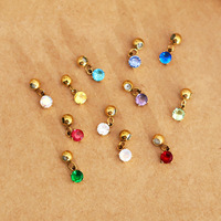 Accessoires de bricolage plaqués or 18 carats, pendentif en chaîne de bambou coloré avec pierre de naissance des douze signes du zodiaque, collier de bricolage, bijoux