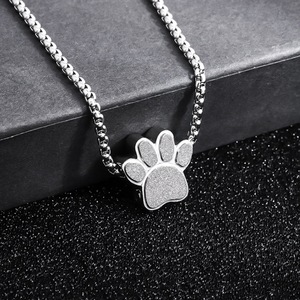 Mặt dây chuyền hình dấu chân mèo Unisex bằng thép không gỉ không phai màu, kèm lọ nước hoa, kiểu dáng dài, phụ kiện Hip Hop đường phố - Product Image 5
