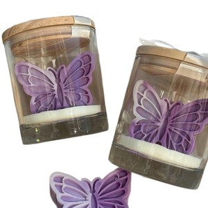 Vela Aromática Artesanal con Diseño de Mariposa Degradada, Vela Decorativa para Bodas, Cumpleaños y Fiestas, Venta al Por Mayor - Product Image 5