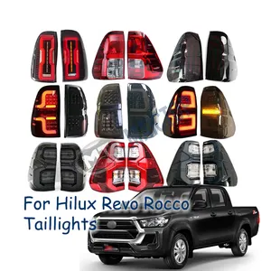 hilux revo rocco皮卡2015-2021的Maictop汽车配件卤素/发光二极管灯尾灯尾灯