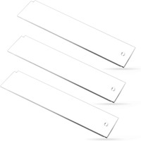 Grattoir à cire en acrylique personnalisé, transparent ou noir, en plastique Plexi Lucite, triangulaire ou rectangulaire, pour ski et snowboard, aiguiseur de cire