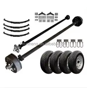 3500lbs Trailer Axle Drop Axle With Brake Drum With Suspension Kits