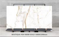 Foshan Fabricant 1600*3200mm Grande dalle murale en porcelaine Carreaux de sol Comptoir d'hôtel Table à manger Pierre frittée