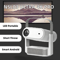 Projecteur vidéo Smart Beam, résolution native 1080P, 500 ANSI lumens, prend en charge la 4K, Android 14, mise au point automatique, correction de la distorsion trapézoïdale, home cinéma