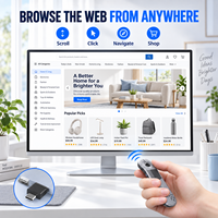 Souris sans fil télécommande pour projecteur, boîtier TV intelligent, pointeur Air Mouse, clicker de présentation, affichage d'écran pour salle de réunion
