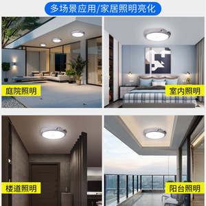 Poplor Solar Led Ceiling Light 40 60 100 300W Remote Control Outdoor Camping <b>Lamp</b> - Product Image 5