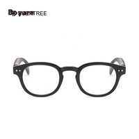 Boyarn al por mayor Italia diseño de gafas Vintage redondo negro clásico de los hombres y las mujeres de lectura