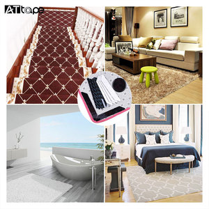 Non Slip Washable Reusable Anti Slip Rug Pad Corner <strong>Gripper</strong> Carpet Double Grip <strong>Tape</strong> for Rug Carpet - Product Image 4