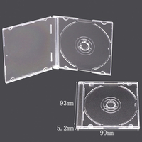 SUNSHINE Vente en gros Étuis transparents pour CD/DVD de 8 cm, mini-étuis colorés pour CD, boîtes minces en plastique pour DVD, étuis de rangement pour films et supports multimédias