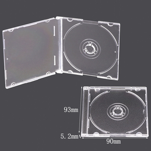 Boîtes de rangement pour CD/DVD SUNSHINE transparentes de 8 cm, mini-boîtes à CD colorées, boîtes fines en plastique pour DVD, albums de films, supports multimédias - Product Image 4