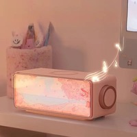 Lampu Lukisan dengan Pengisian Daya Nirkabel, Speaker BT, Lampu Suasana Malam untuk Dekorasi Rumah, Dilengkapi White Noise, Cocok untuk Hadiah
