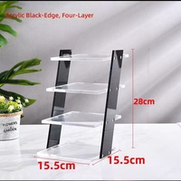 Présentoir de table moderne et portable en acrylique pour lunettes de vue et de soleil, demi-cercle