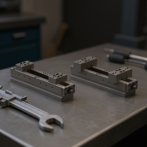 Ttake Modular Vice With Smooth Rhomboidal Jaws Self Centering For Precision Workholding - Product Image 3