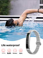 Nouveau bracelet intelligent pour femmes, capteur de fréquence cardiaque, capteur d'oxygène sanguin, détecteur de pression, suivi du sommeil, suivi des pas, moniteur de santé féminine
