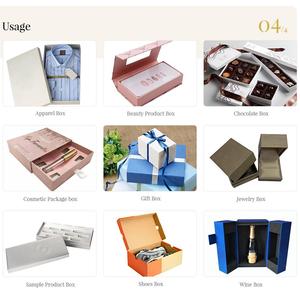 Scatola di imballaggio regalo scorrevole per cassetto rigido laminato con pellicola di carta Offset stampata con Logo personalizzato all'ingrosso - Product Image 2