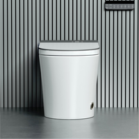 WC intelligent de luxe, commode à poser au sol, télécommande, siège chauffant, bidet intelligent pour salle de bain d'hôtel cinq étoiles